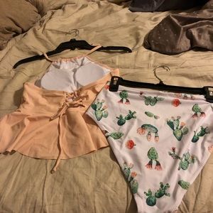 Cute Cactus themed Bathing Suit!